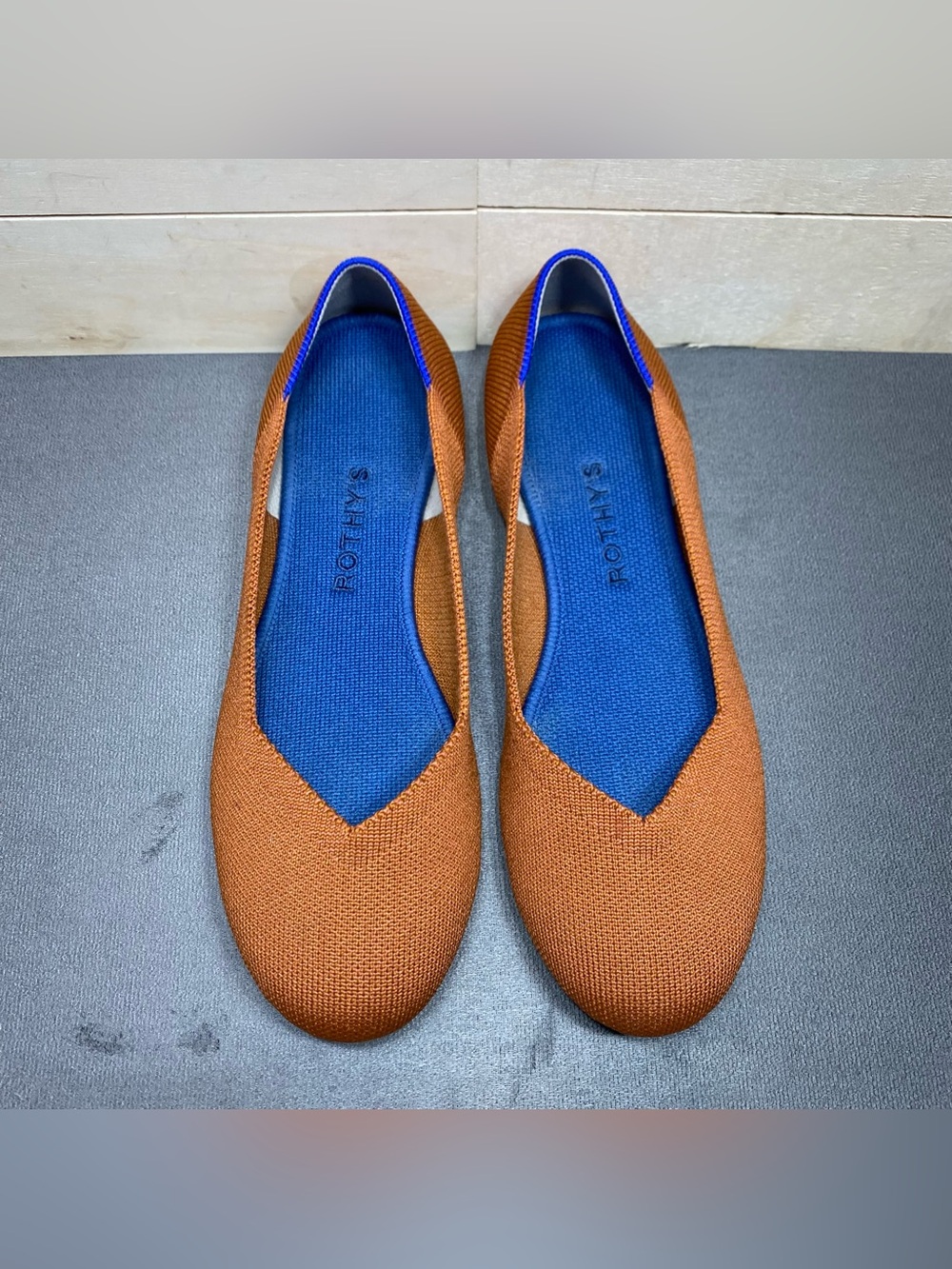 Rothy's The Flat Burnt Orange Knit Fabric Women's Size 7.5 Shoes Slip-Ons Flats - Picture 7 of 11